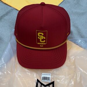 Melin Small - Red SC Logo Cap with Gold Accents - USC Collaboration